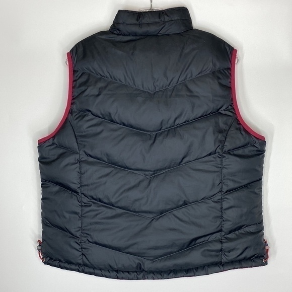 Vintage L.L. Bean 0 BDC9 Pink Gray Reversible Down Puffer Vest Size Large - Picture 4 of 8